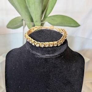 Tory Burch Swarovski Crystal And Macrame Friendship Bracelet